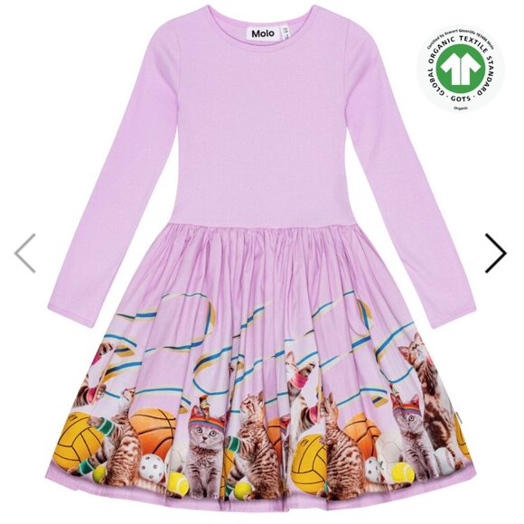 MOLO Casie Long Sleeve Pink Dress Sporty Cat | Pink | 13-14 yrs (158-164cm) - Picture 1 of 9